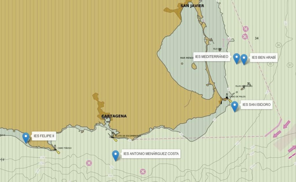 OCO:explorar el fondo oceánico de cinco puntos de la costa de la Región de Murcia